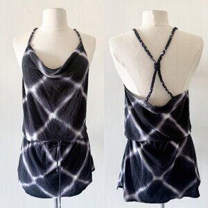 Converse Black Tie Dye Braided Strap Mini Dress Size Small (S)